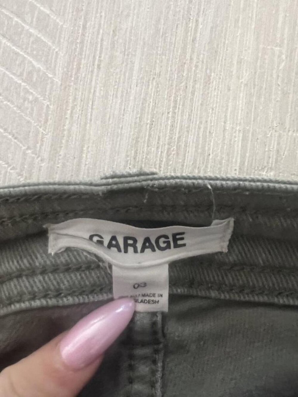 Garage Women's Green and Khaki Jeans - Picture 2 of 2
